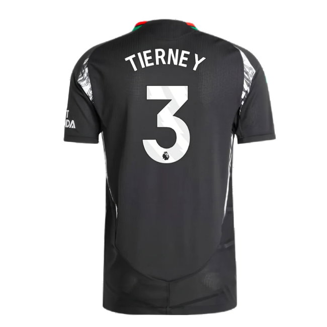 2024-2025 Arsenal Authentic Away Shirt (Tierney 3)-SoccerKits Hub | Buy Soccer Jerseys Online