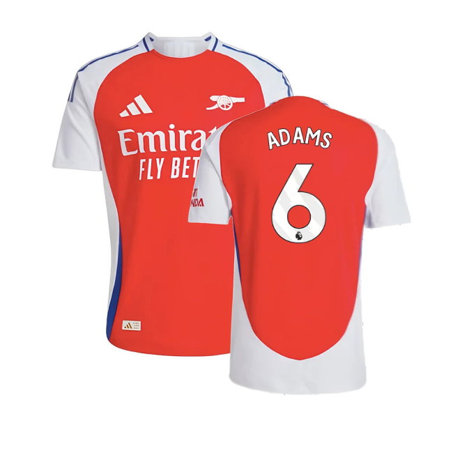 2024-2025 Arsenal Authentic Home Shirt (Adams 6)-SoccerKits Hub | Buy Soccer Jerseys Online