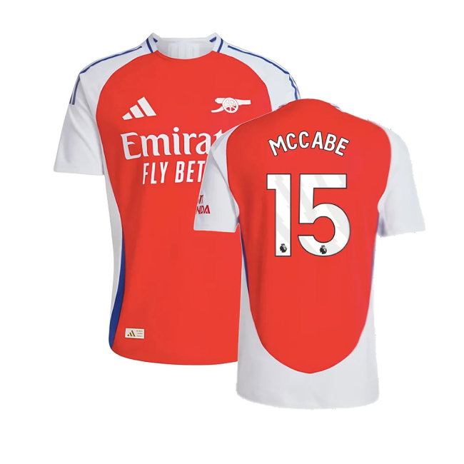 2024-2025 Arsenal Authentic Home Shirt (McCabe 15)-SoccerKits Hub | Buy Soccer Jerseys Online