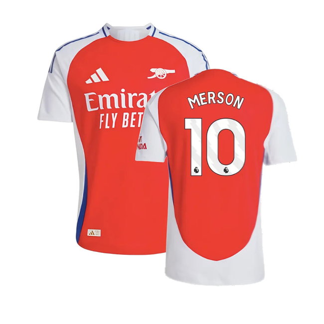 2024-2025 Arsenal Authentic Home Shirt (Merson 10)-SoccerKits Hub | Buy Soccer Jerseys Online