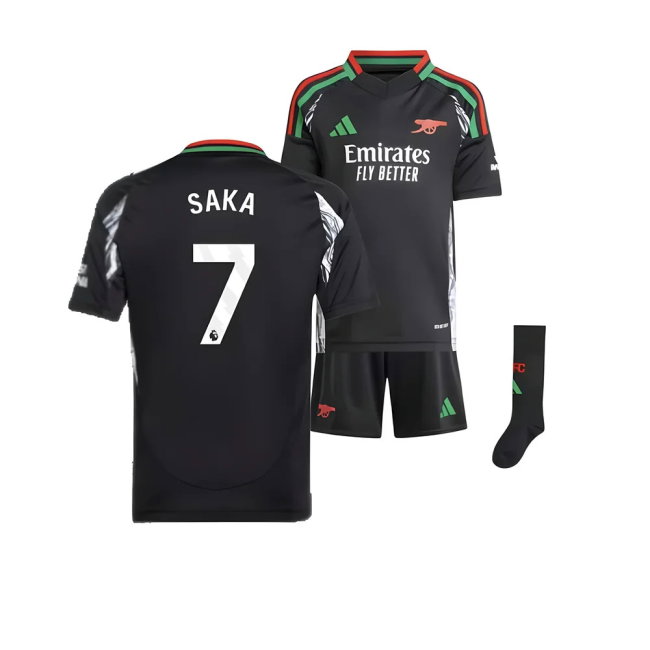 2024-2025 Arsenal Away Mini Kit (Saka 7)-SoccerKits Hub | Buy Soccer Jerseys Online