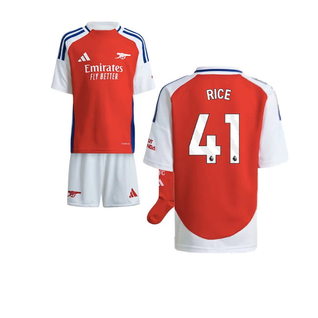 2024-2025 Arsenal Home Mini Kit (Rice 41)-SoccerKits Hub | Buy Soccer Jerseys Online
