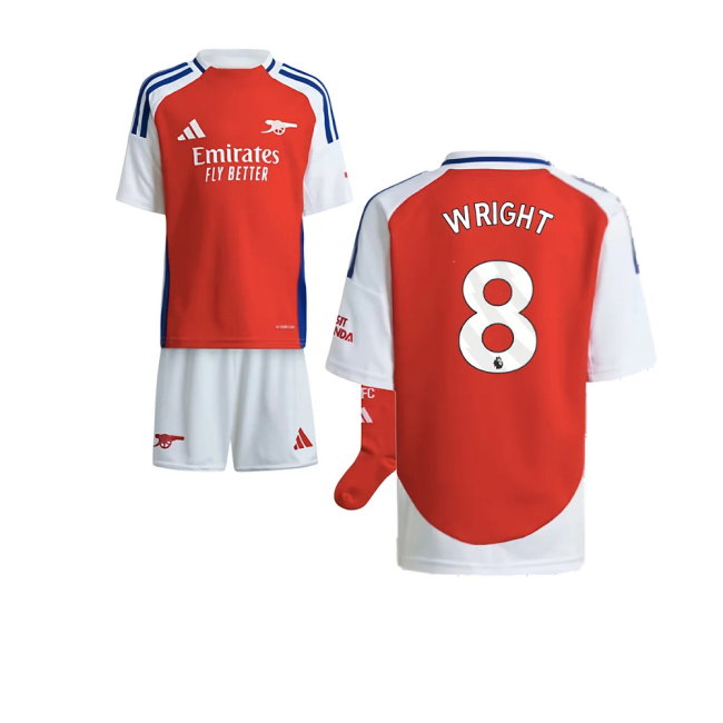 2024-2025 Arsenal Home Mini Kit (Wright 8)-SoccerKits Hub | Buy Soccer Jerseys Online