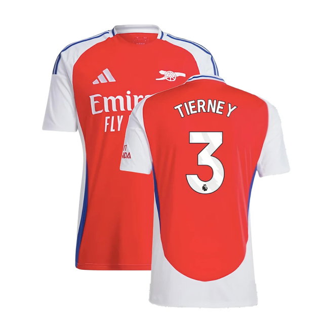 2024-2025 Arsenal Home Shirt (Tierney 3)-SoccerKits Hub | Buy Soccer Jerseys Online