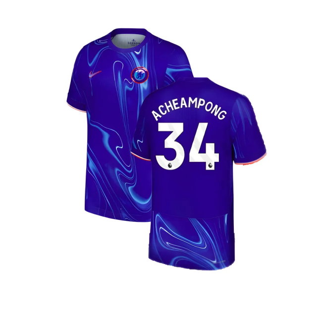 2024-2025 Chelsea Home Authentic Dri-Fit ADV Shirt (Acheampong 34)-SoccerKits Hub | Buy Soccer Jerseys Online