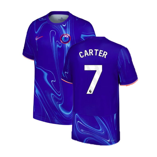 2024-2025 Chelsea Home Authentic Dri-Fit ADV Shirt (Carter 7)-SoccerKits Hub | Buy Soccer Jerseys Online