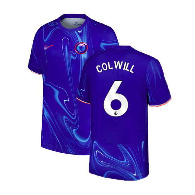 2024-2025 Chelsea Home Authentic Dri-Fit ADV Shirt (Colwill 6)-SoccerKits Hub | Buy Soccer Jerseys Online