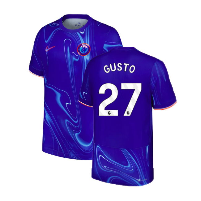 2024-2025 Chelsea Home Authentic Dri-Fit ADV Shirt (Gusto 27)-SoccerKits Hub | Buy Soccer Jerseys Online