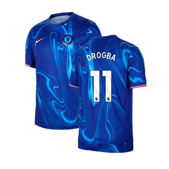 2024-2025 Chelsea Home Shirt (Drogba 11)-SoccerKits Hub | Buy Soccer Jerseys Online