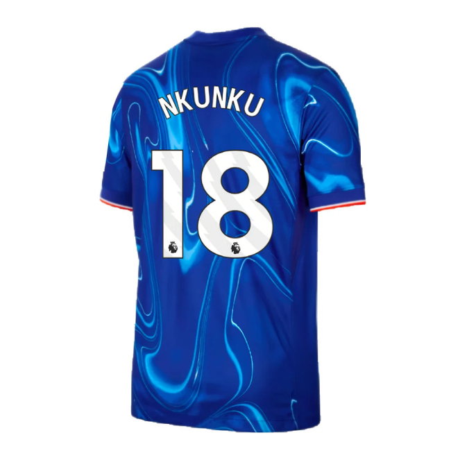 2024-2025 Chelsea Home Shirt (Nkunku 18)-SoccerKits Hub | Buy Soccer Jerseys Online