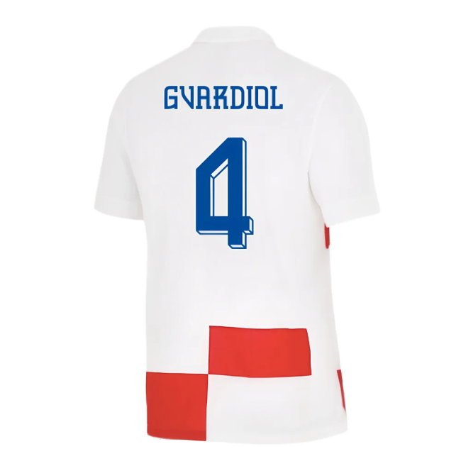 2024-2025 Croatia Home Shirt (Gvardiol 4)-SoccerKits Hub | Buy Soccer Jerseys Online