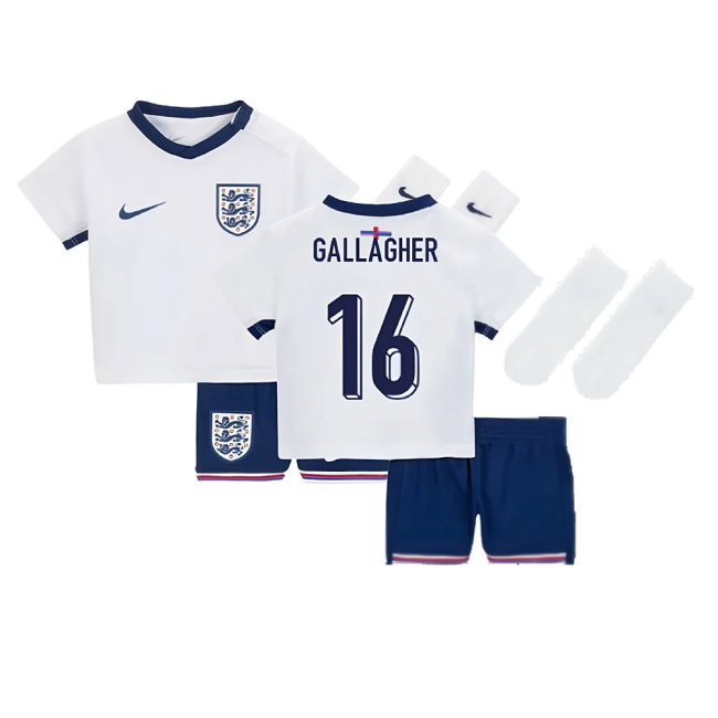 2024-2025 England Home Baby Kit (Gallagher 16)-SoccerKits Hub | Buy Soccer Jerseys Online