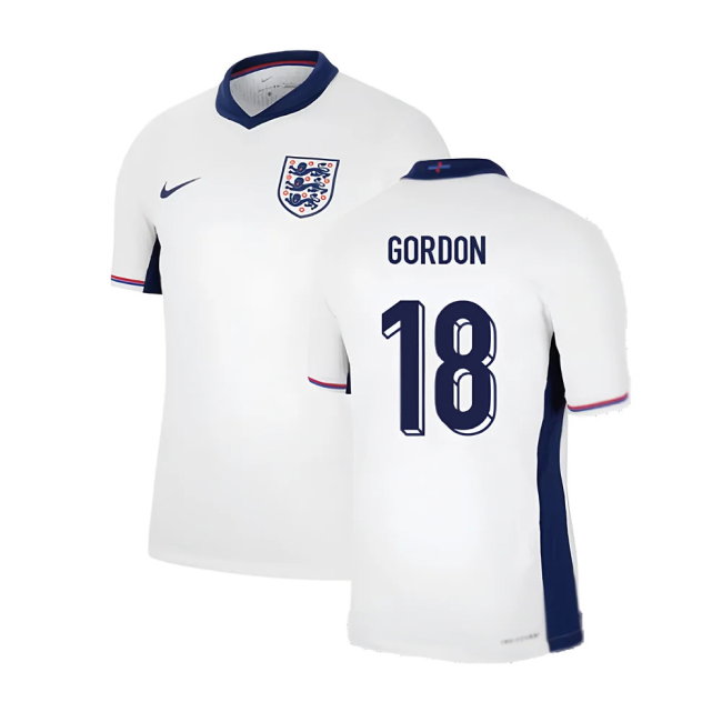 2024-2025 England Home Match Dri-Fit ADV Player Version Shirt (Gordon 18)