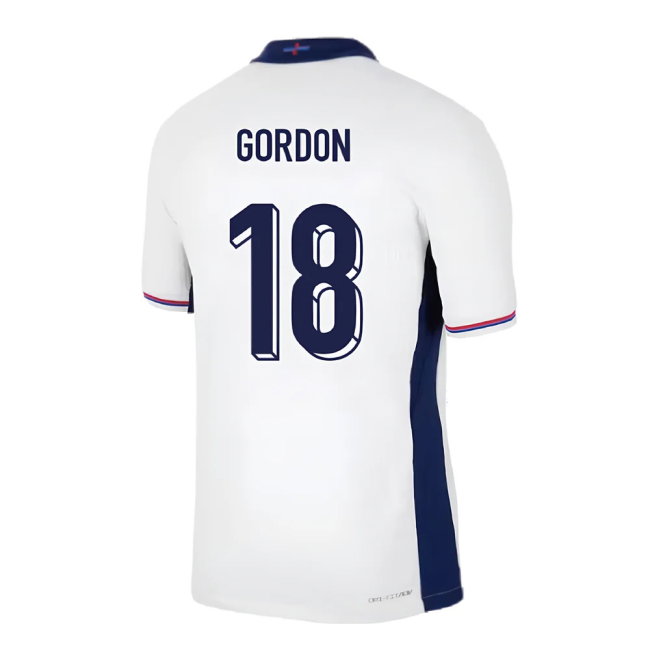 2024-2025 England Home Match Dri-Fit ADV Authentic Shirt (Gordon 18)-SoccerKits Hub | Buy Soccer Jerseys Online