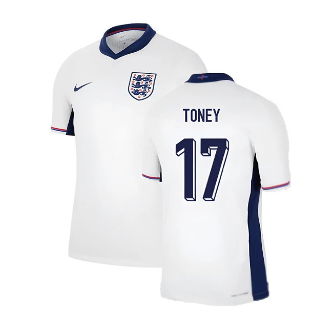 2024-2025 England Home Match Dri-Fit ADV Authentic Shirt (Toney 17)-SoccerKits Hub | Buy Soccer Jerseys Online