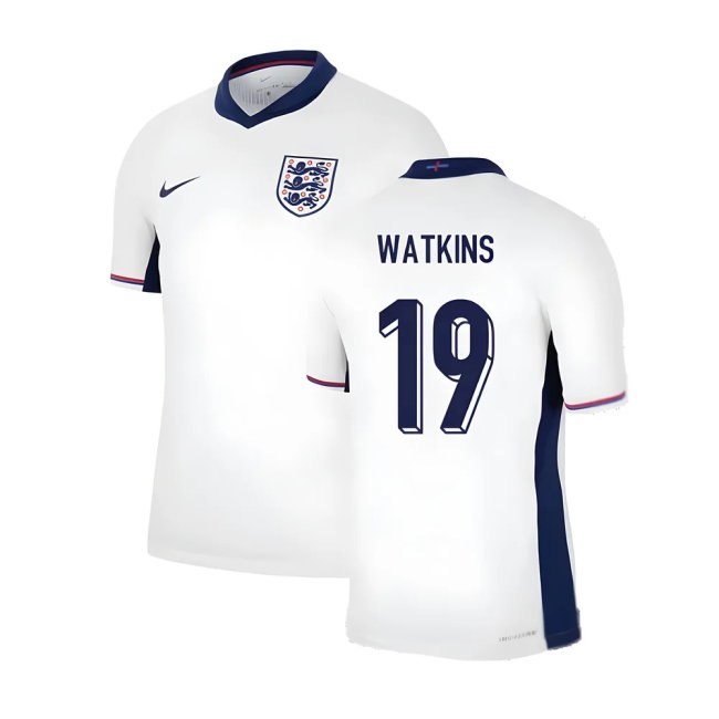 2024-2025 England Home Match Dri-Fit ADV Authentic Shirt (Watkins 19)-SoccerKits Hub | Buy Soccer Jerseys Online