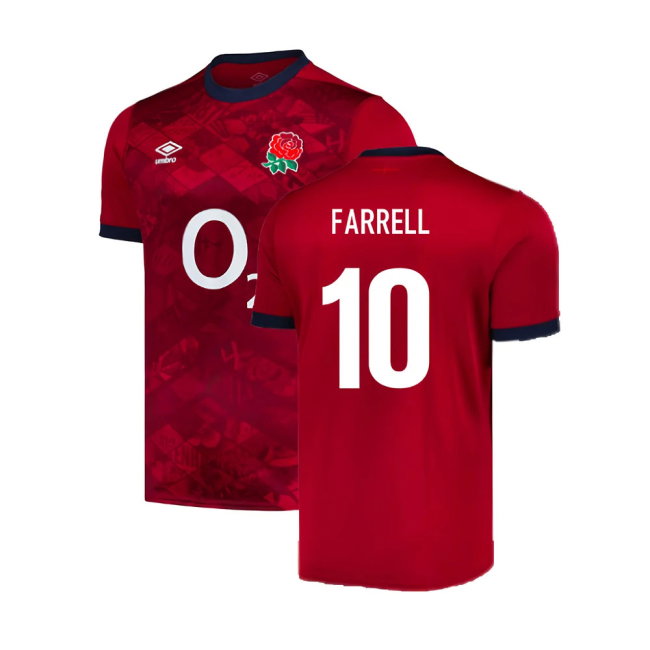 2024-2025 England Rugby Alternate Replica Jersey (Farrell 10)-SoccerKits Hub | Buy Soccer Jerseys Online