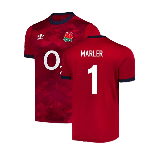 2024-2025 England Rugby Alternate Replica Jersey (Marler 1)-SoccerKits Hub | Buy Soccer Jerseys Online