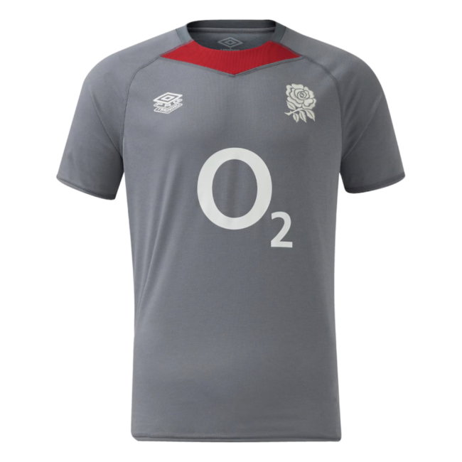 2024-2025 England Rugby Relaxed O2 Training Jersey (Grey) (Farrell 10)-SoccerKits Hub | Buy Soccer Jerseys Online