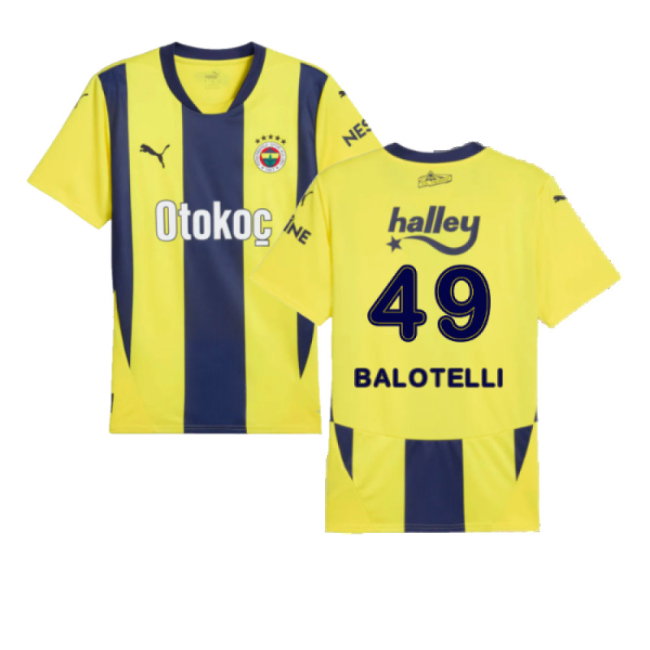 2024-2025 Fenerbahce Home Shirt (Balotelli 49)-SoccerKits Hub | Buy Soccer Jerseys Online