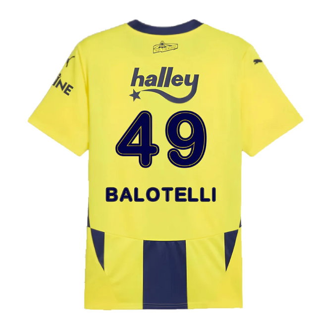 2024-2025 Fenerbahce Home Shirt (Balotelli 49)-SoccerKits Hub | Buy Soccer Jerseys Online