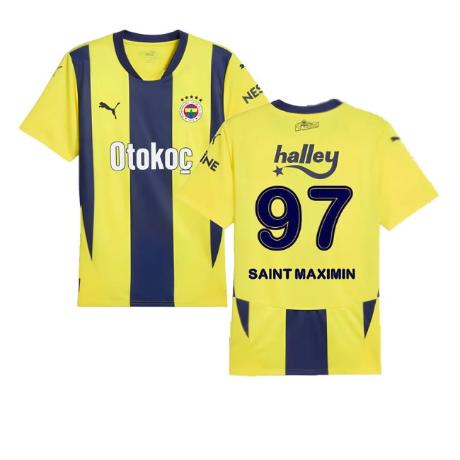 2024-2025 Fenerbahce Home Shirt (Saint Maximin 97)-SoccerKits Hub | Buy Soccer Jerseys Online