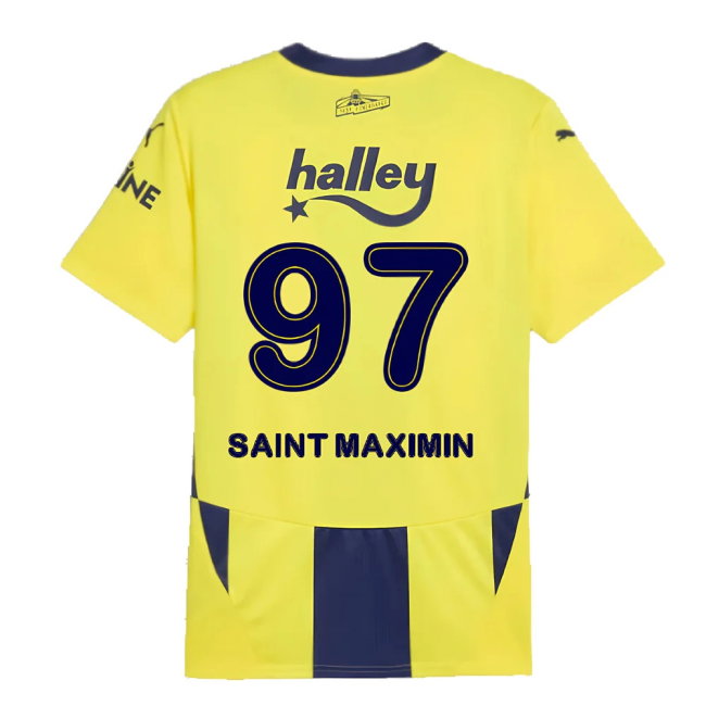 2024-2025 Fenerbahce Home Shirt (Saint Maximin 97)-SoccerKits Hub | Buy Soccer Jerseys Online