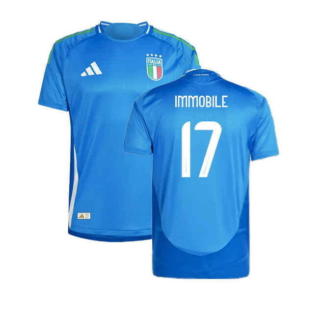 2024-2025 Italy Authentic Home Shirt (IMMOBILE 17)-SoccerKits Hub | Buy Soccer Jerseys Online