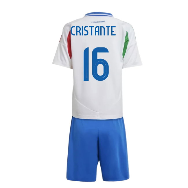 2024-2025 Italy Away Mini Kit (CRISTANTE 16)-SoccerKits Hub | Buy Soccer Jerseys Online