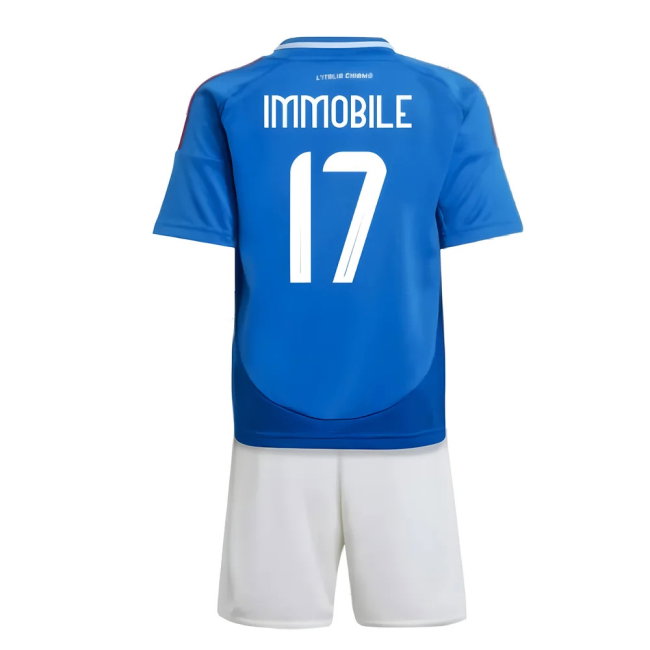 2024-2025 Italy Home Mini Kit (IMMOBILE 17)-SoccerKits Hub | Buy Soccer Jerseys Online