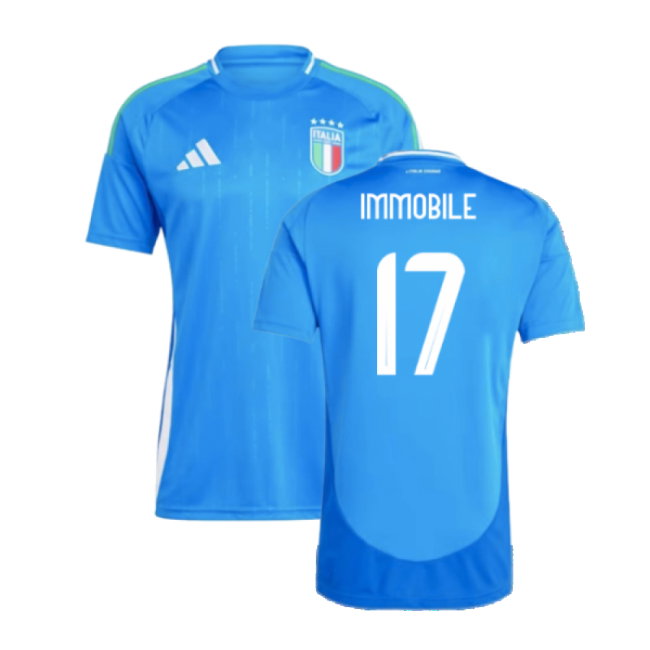 2024-2025 Italy Home Shirt (IMMOBILE 17)-SoccerKits Hub | Buy Soccer Jerseys Online