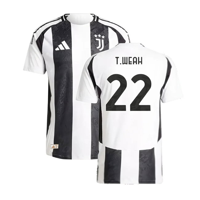 2024-2025 Juventus Authentic Home Shirt (T.Weah 22)-SoccerKits Hub | Buy Soccer Jerseys Online