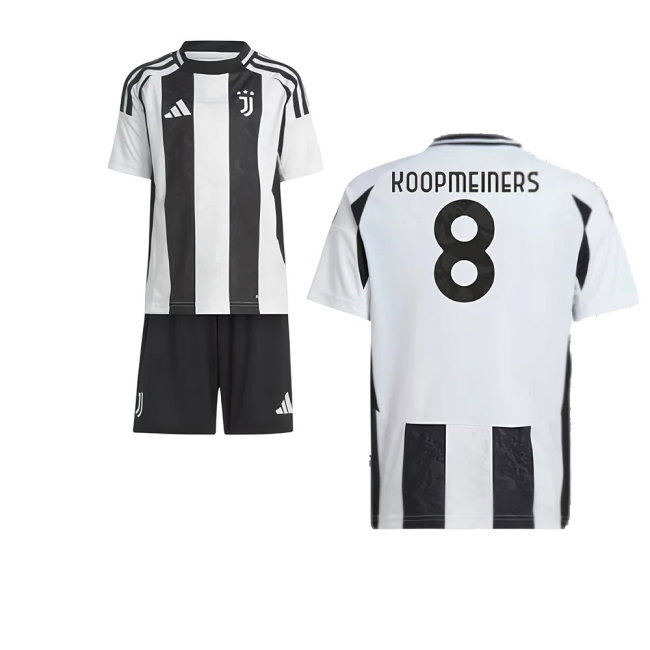 2024-2025 Juventus Home Mini Kit (Koopmeiners 8)-SoccerKits Hub | Buy Soccer Jerseys Online
