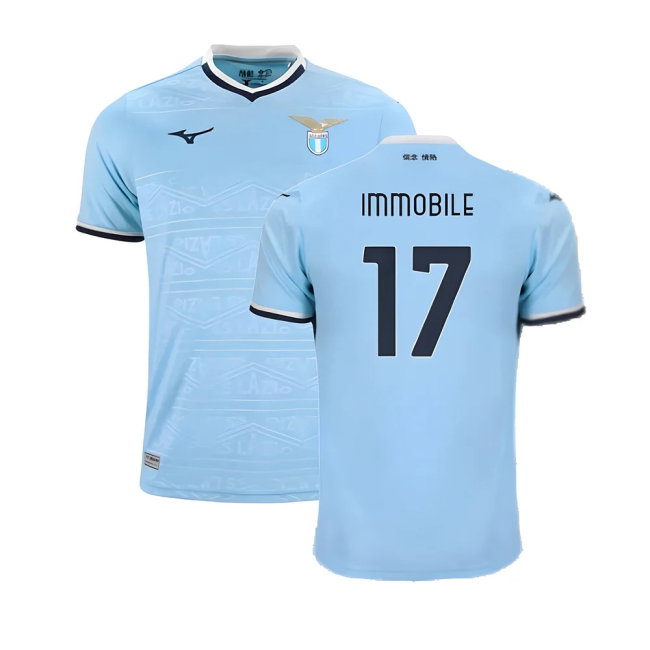 2024-2025 Lazio Home Shirt (Immobile 17)-SoccerKits Hub | Buy Soccer Jerseys Online