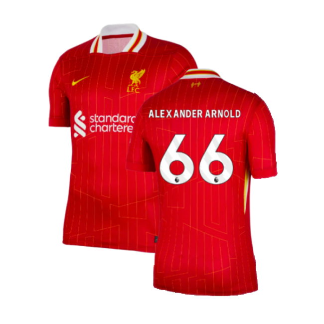 2024-2025 Liverpool Home Shirt (Alexander Arnold 66)-SoccerKits Hub | Buy Soccer Jerseys Online