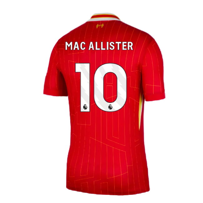 2024-2025 Liverpool Home Shirt (Mac Allister 10)-SoccerKits Hub | Buy Soccer Jerseys Online
