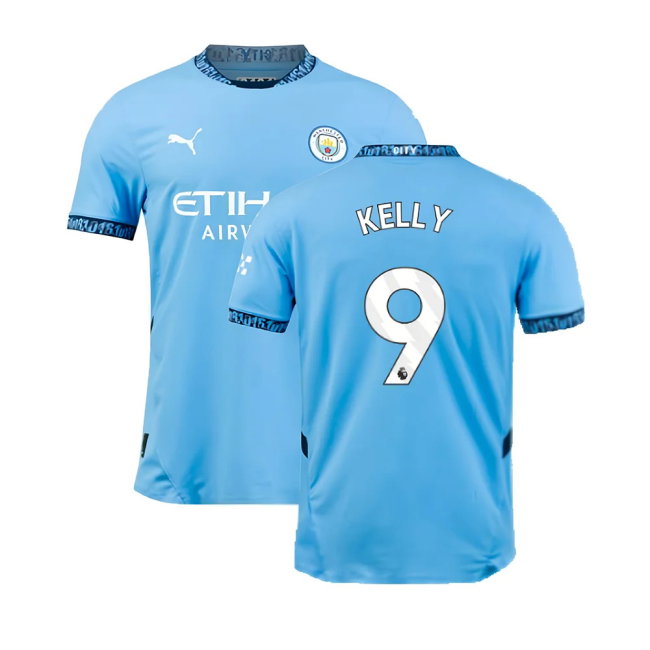 2024-2025 Man City Home Authentic Shirt with packaging (Kelly 9)-SoccerKits Hub | Buy Soccer Jerseys Online