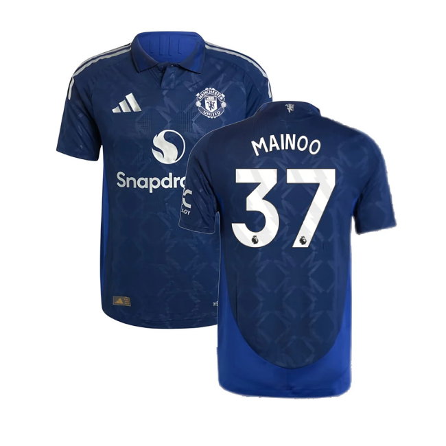 2024-2025 Man Utd Authentic Away Shirt (Mainoo 37)-SoccerKits Hub | Buy Soccer Jerseys Online