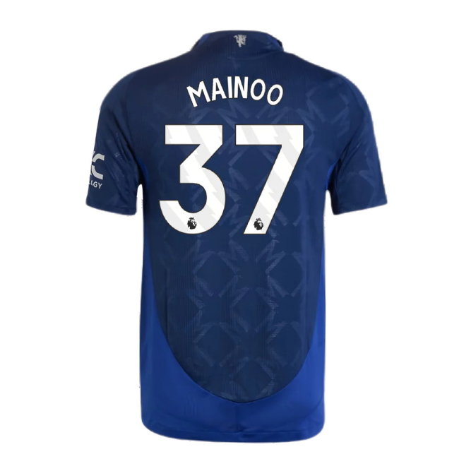 2024-2025 Man Utd Authentic Away Shirt (Mainoo 37)-SoccerKits Hub | Buy Soccer Jerseys Online