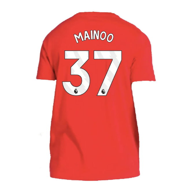 2024-2025 Man Utd DNA Tee (Red) (Mainoo 37)-SoccerKits Hub | Buy Soccer Jerseys Online