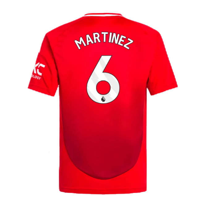 2024-2025 Man Utd Home Mini Kit (Martinez 6)-SoccerKits Hub | Buy Soccer Jerseys Online