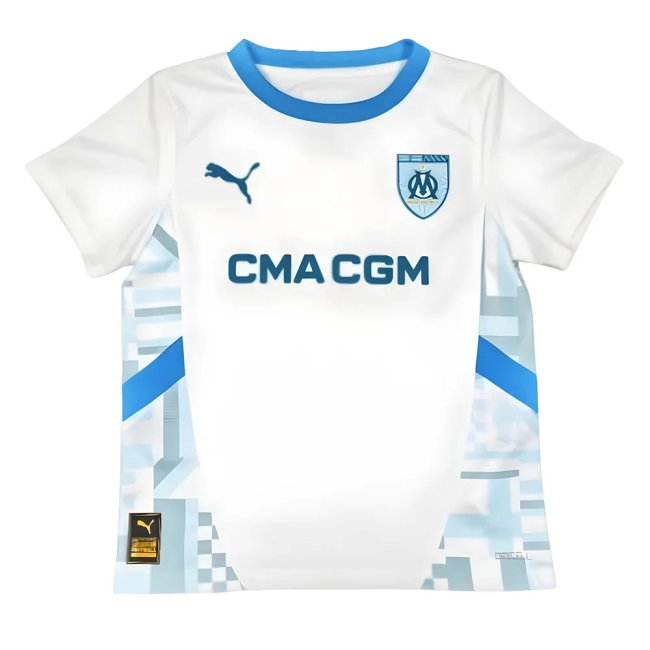 2024-2025 Marseille Home Mini Kit (Sarr 23)-SoccerKits Hub | Buy Soccer Jerseys Online