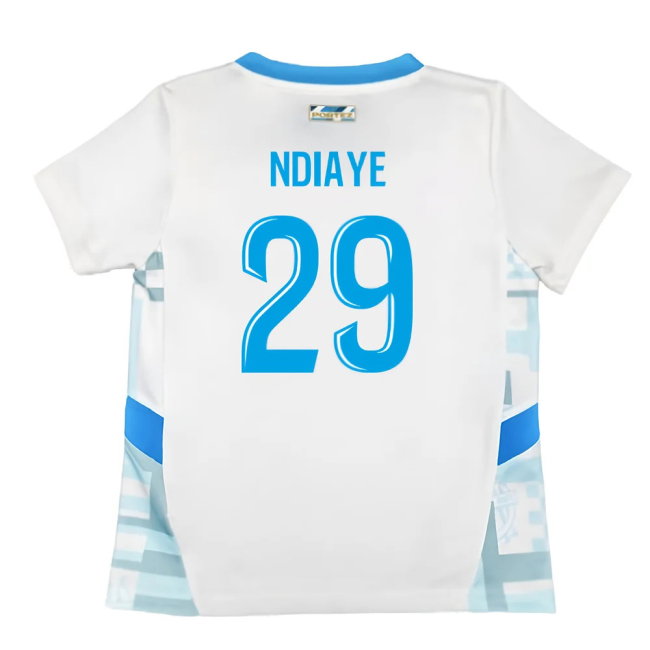 2024-2025 Marseille Home Mini Kit (Ndiaye 29)-SoccerKits Hub | Buy Soccer Jerseys Online