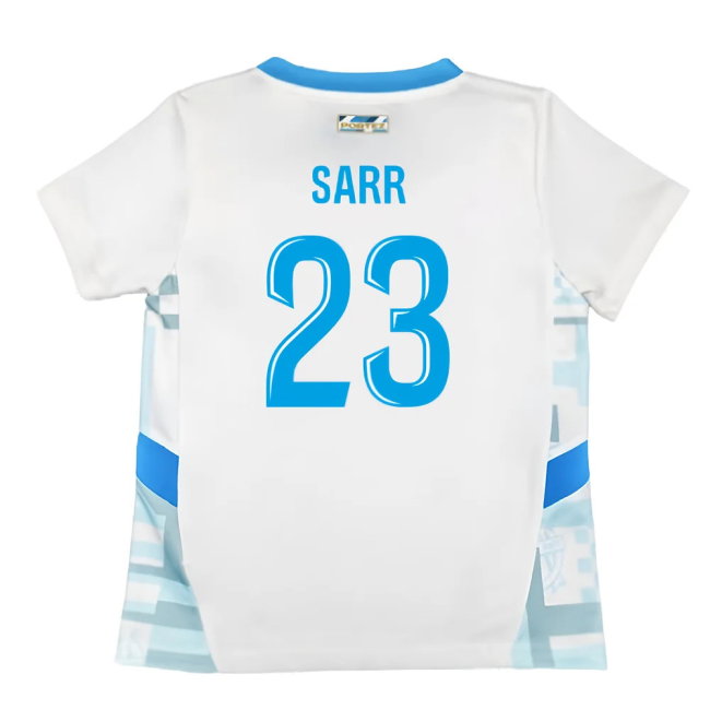 2024-2025 Marseille Home Mini Kit (Sarr 23)-SoccerKits Hub | Buy Soccer Jerseys Online