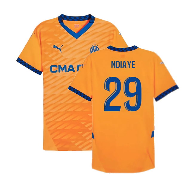 2024-2025 Marseille Third Authentic Shirt (Ndiaye 29)-SoccerKits Hub | Buy Soccer Jerseys Online