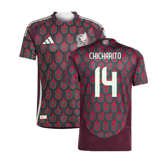 2024-2025 Mexico Authentic Home Shirt (CHICHARITO 14)-SoccerKits Hub | Buy Soccer Jerseys Online