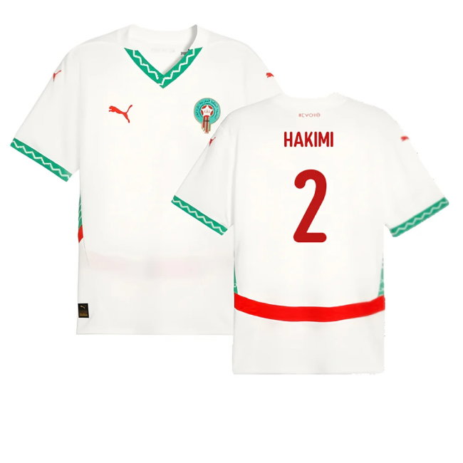 2024-2025 Morocco Away Shirt (Hakimi 2)-SoccerKits Hub | Buy Soccer Jerseys Online