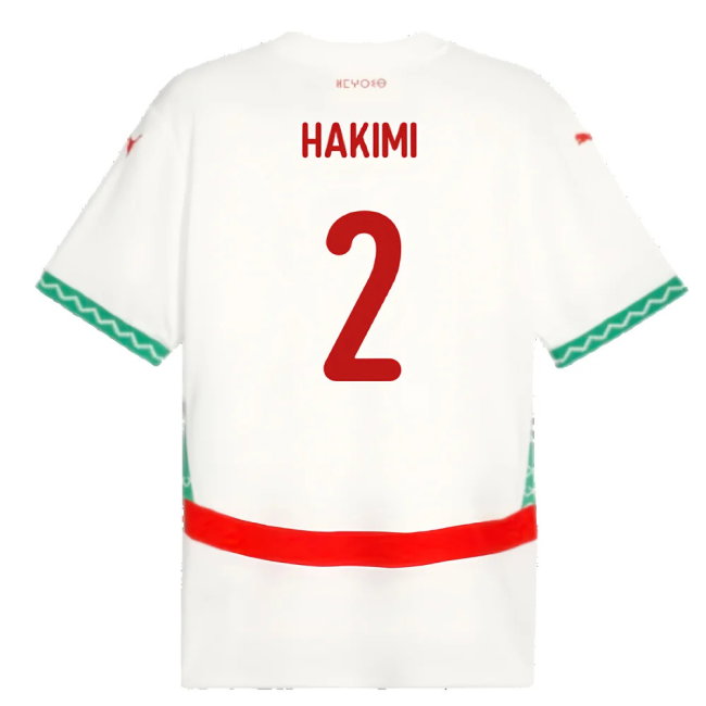 2024-2025 Morocco Away Shirt (Hakimi 2)-SoccerKits Hub | Buy Soccer Jerseys Online