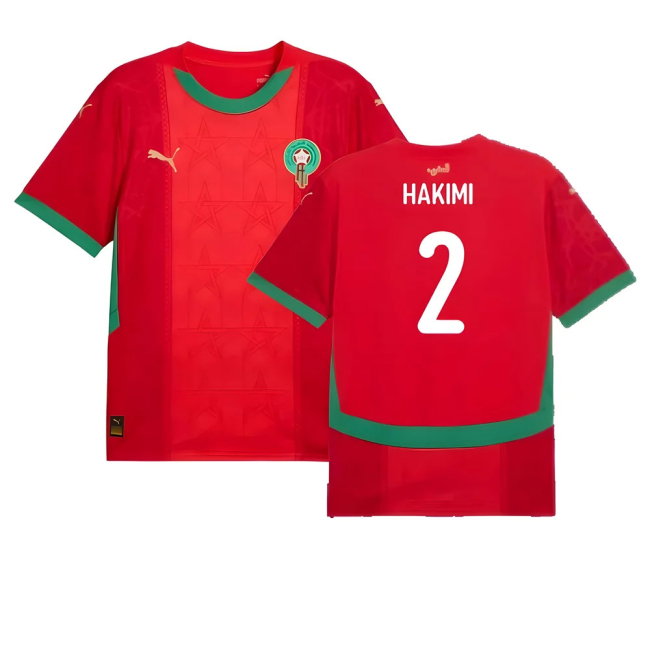 2024-2025 Morocco Home Shirt (Hakimi 2)-SoccerKits Hub | Buy Soccer Jerseys Online