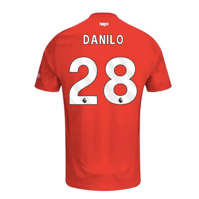 2024-2025 Nottingham Forest Home Shirt (Danilo 28)-SoccerKits Hub | Buy Soccer Jerseys Online